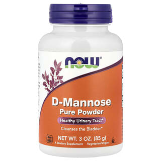 D-manosa pura en polvo 85g (3 oz) (Now Foods)