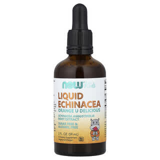 Equinacea liquida de naranja para niños 59ml (Now Foods)