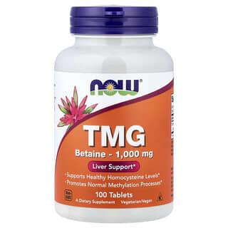 Tmg 1000 mg, 100 comprimidos (Now Foods)