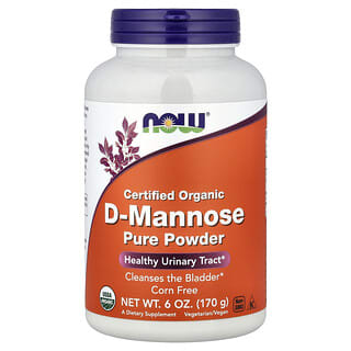 D-manosa pura en polvo, 170 g (6 oz) (Now Foods)