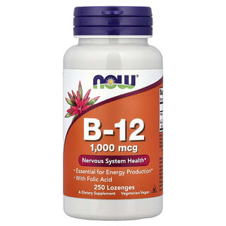 Vitamina b12, 1000 mcg, 250 pastillas (Now Foods)
