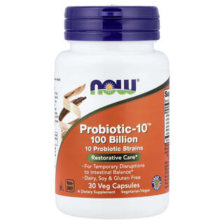 Probiotic-10 100 billones de ufc 30vcaps (Now Foods)