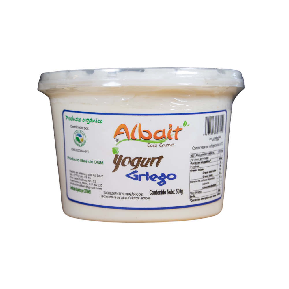 Yogurt griego 500gr (albait)