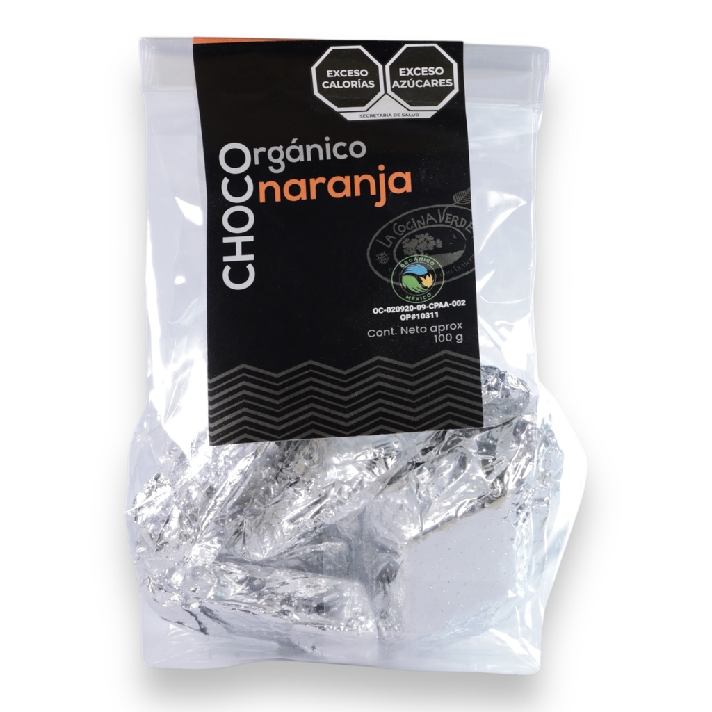 Chocolate con naranja organico 100g (La Cocina Verde)