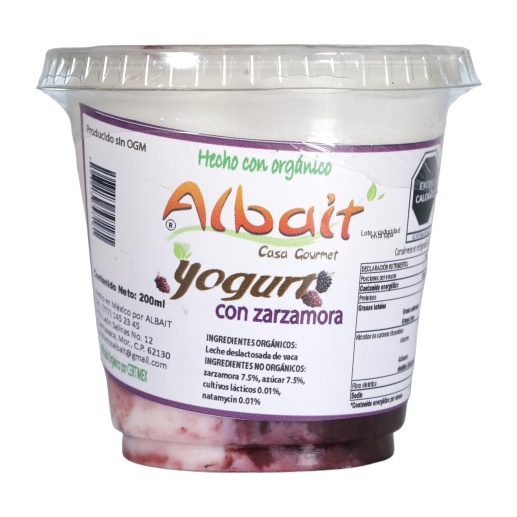 Yogurt zarzamora 200 ml (Albait)