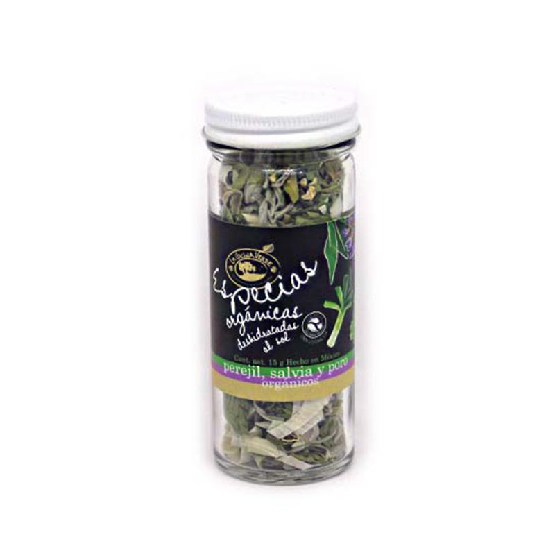 Especia perejil salvia y poro 15 g organico (La Cocina Verde)