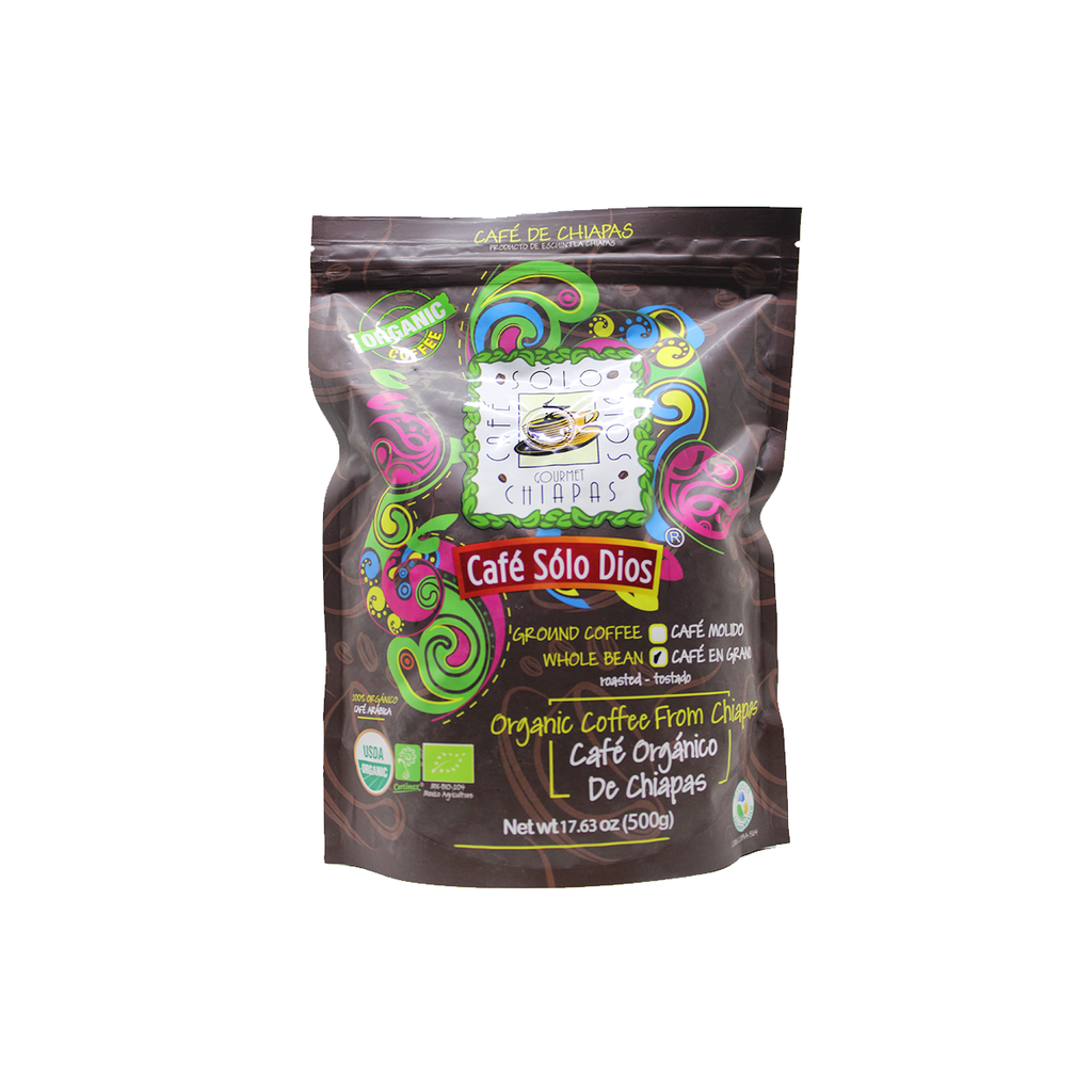 Cafe Organico en Grano 500 g (Solo Dios)