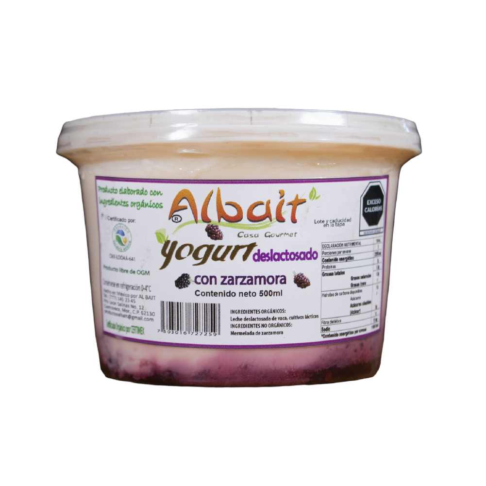 [7503016727259] Yogurt deslactosado con zarzamora 500ml (albait)