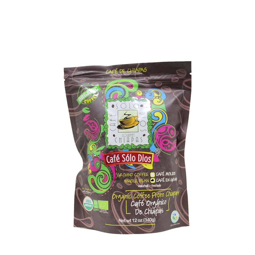 Cafe Organico en Grano 340 g (Solo Dios)