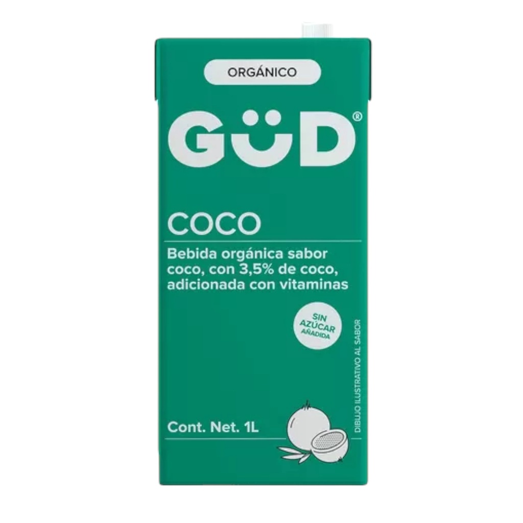 Bebida de Coco Sin Azúcar 1L Gud