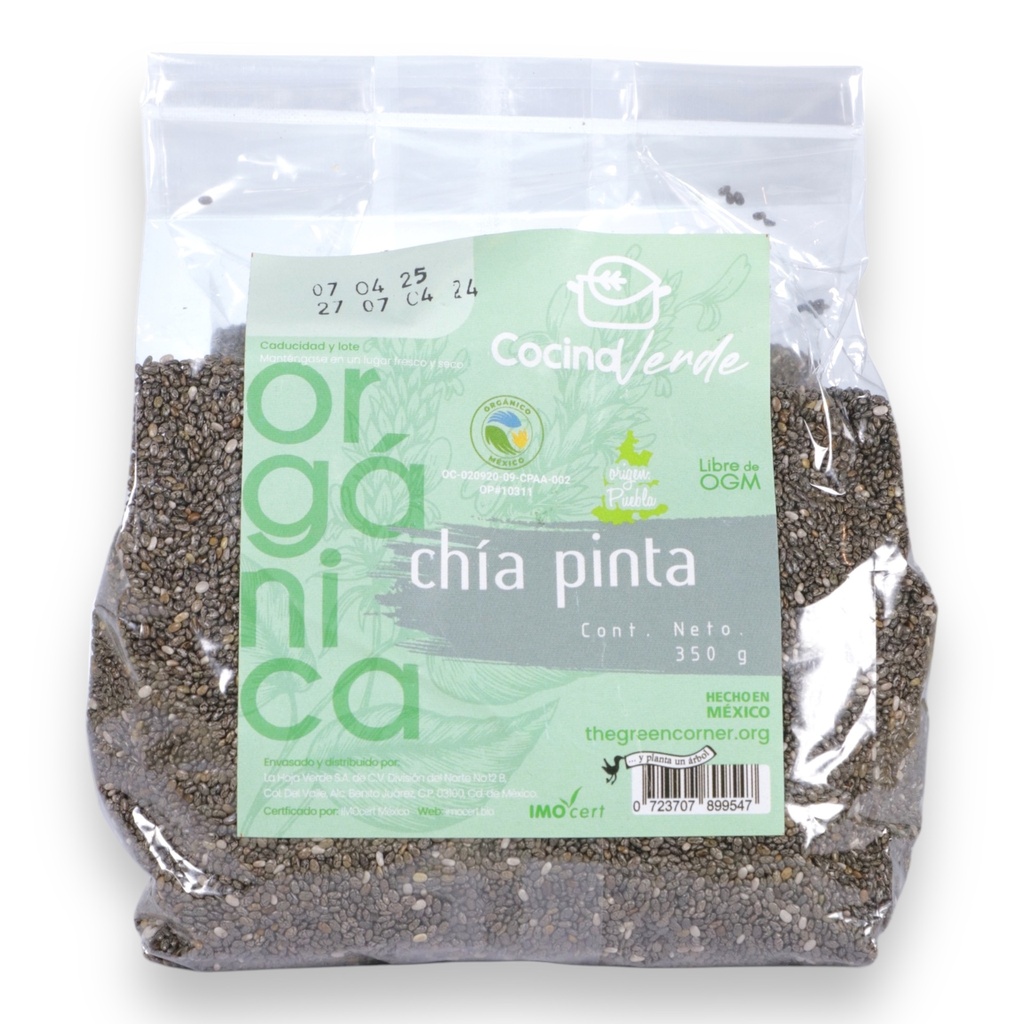 Chía Pinta Orgánica 350g (La Cocina Verde) 