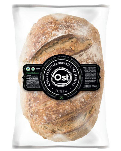 Hogaza campesina de semillas 650g pza (Ost Gourmet)