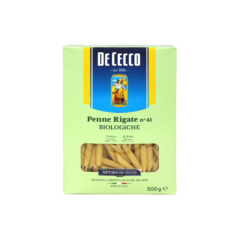 [8001250060419] Pasta Penne Rigate N°41 Orgánica 500g De Cecco