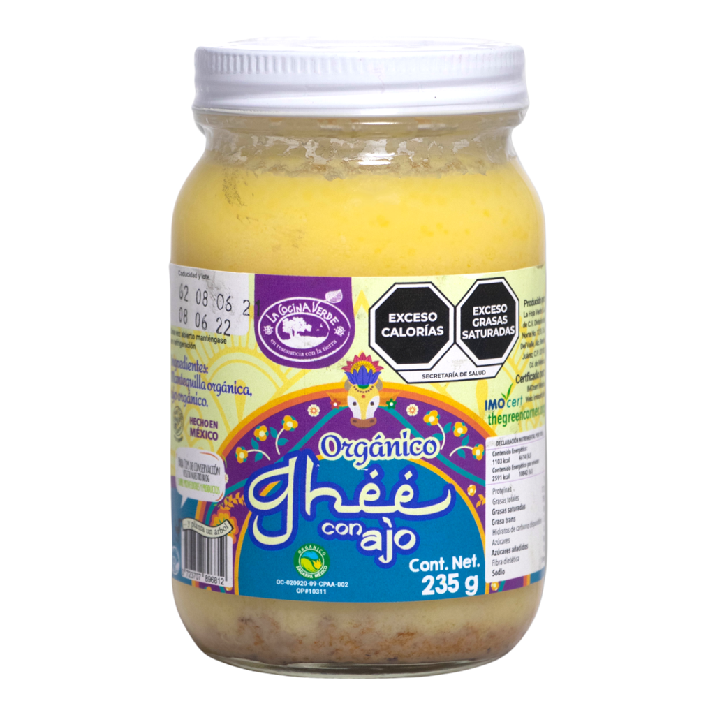 Ghee con ajo 235 g org (La Cocina Verde)