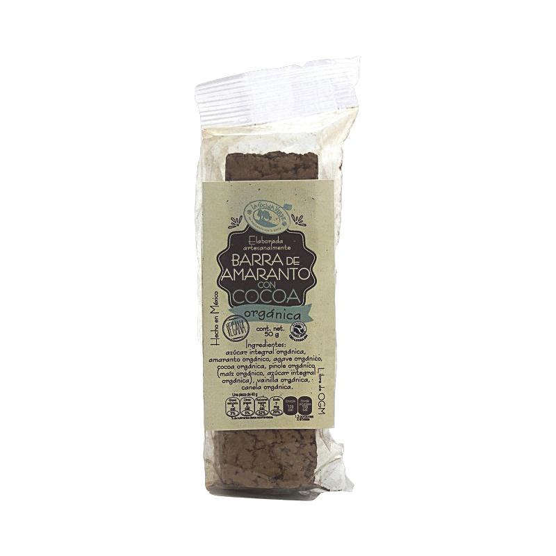 Barra de amaranto con cocoa 50g (La Cocina Verde)