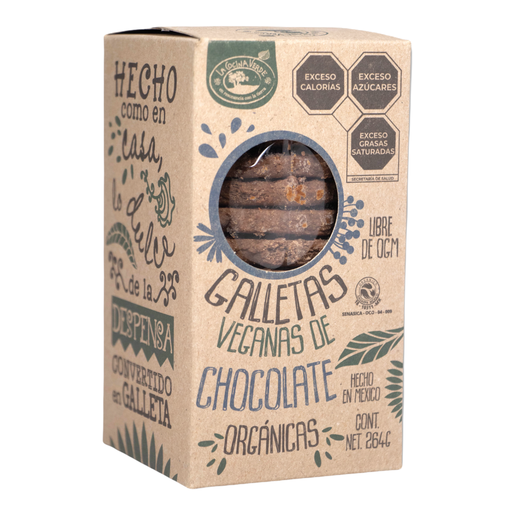 [723707896621] Galletas veganas con chocolate 264 g (La Cocina Verde)