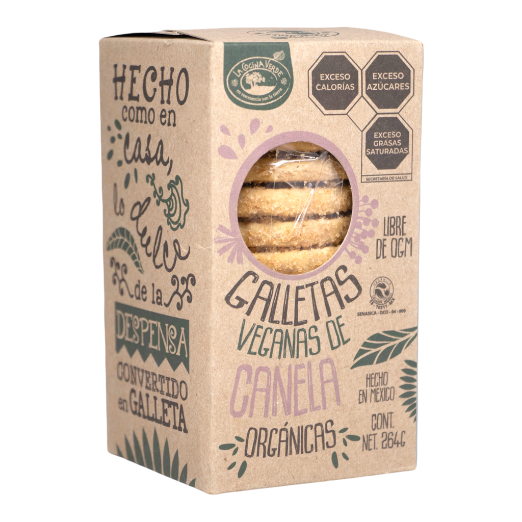 [723707896614] Galletas veganas con canela 264g (La Cocina Verde)