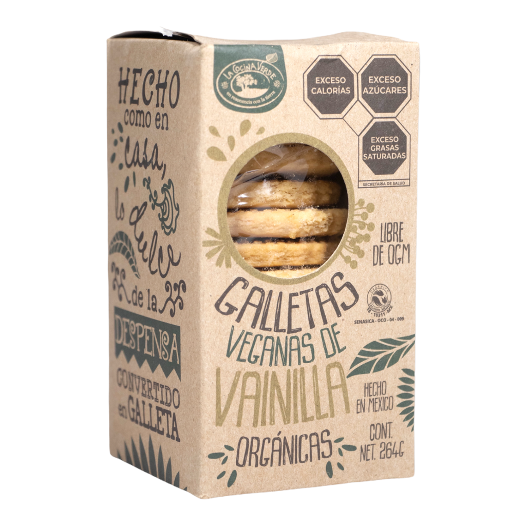 Galletas veganas con vainilla 264 g (La Cocina Verde)