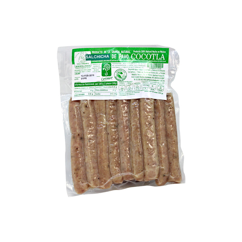 [100005432207] Salchicha de pavo 250 g (Cocotla)