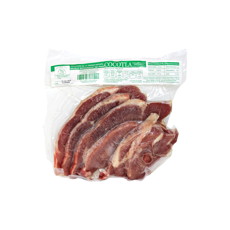 Muslo de pavo rebanado natural  kg  (COCOTLA)