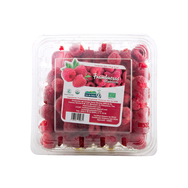 [7503018959672] Frambuesas orgánicas 170g (LUZ DE SABOR)