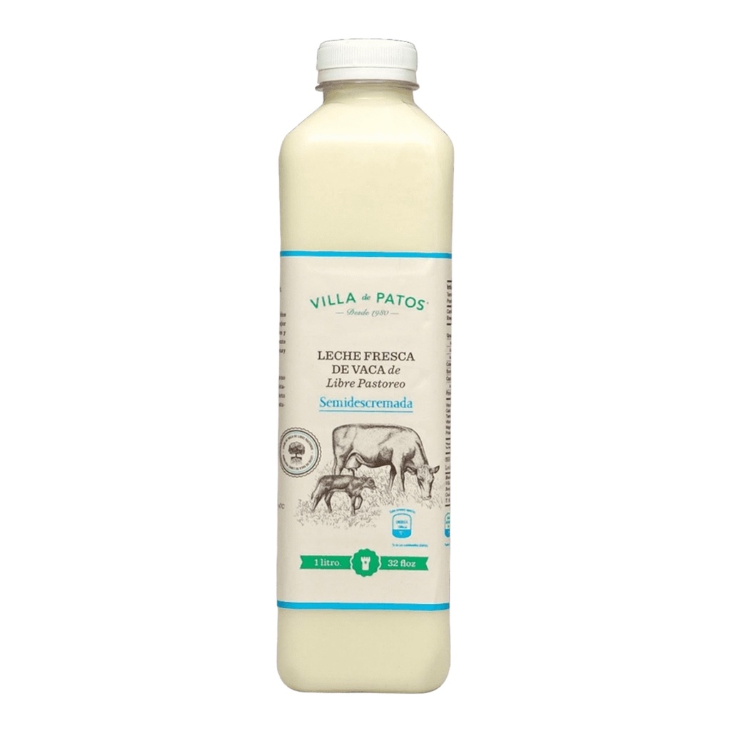 Leche Descremada de Vaca 1L (Villa de Patos)