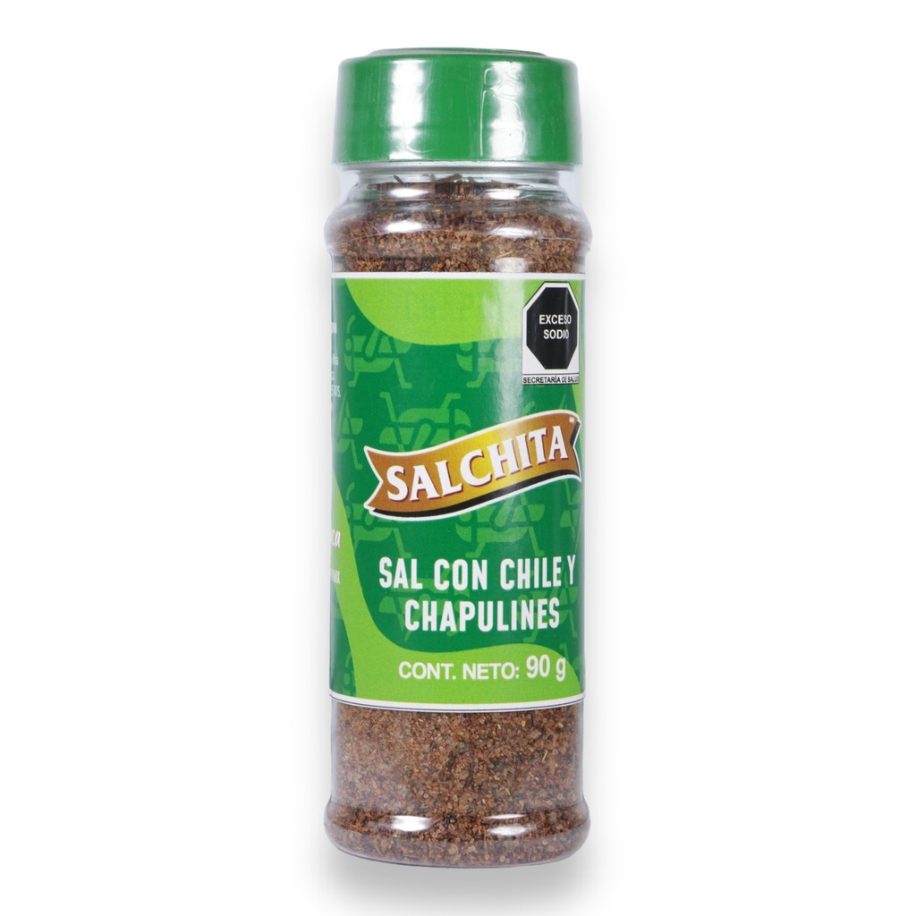 Sal con Chile y Chapulin 90 g (salchita)