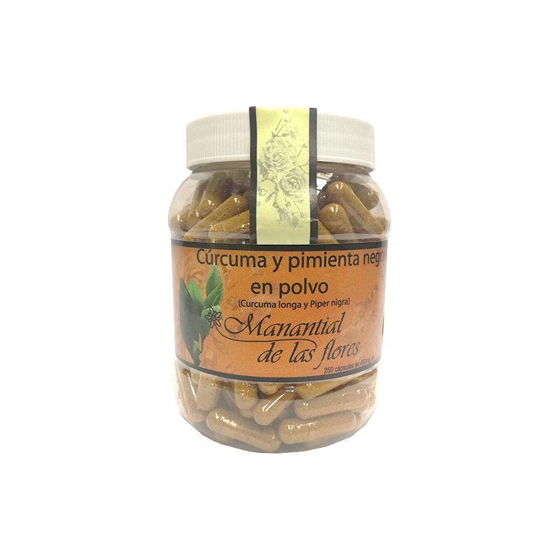 Curcuma y pimienta negra 250 pz  (Manantial)