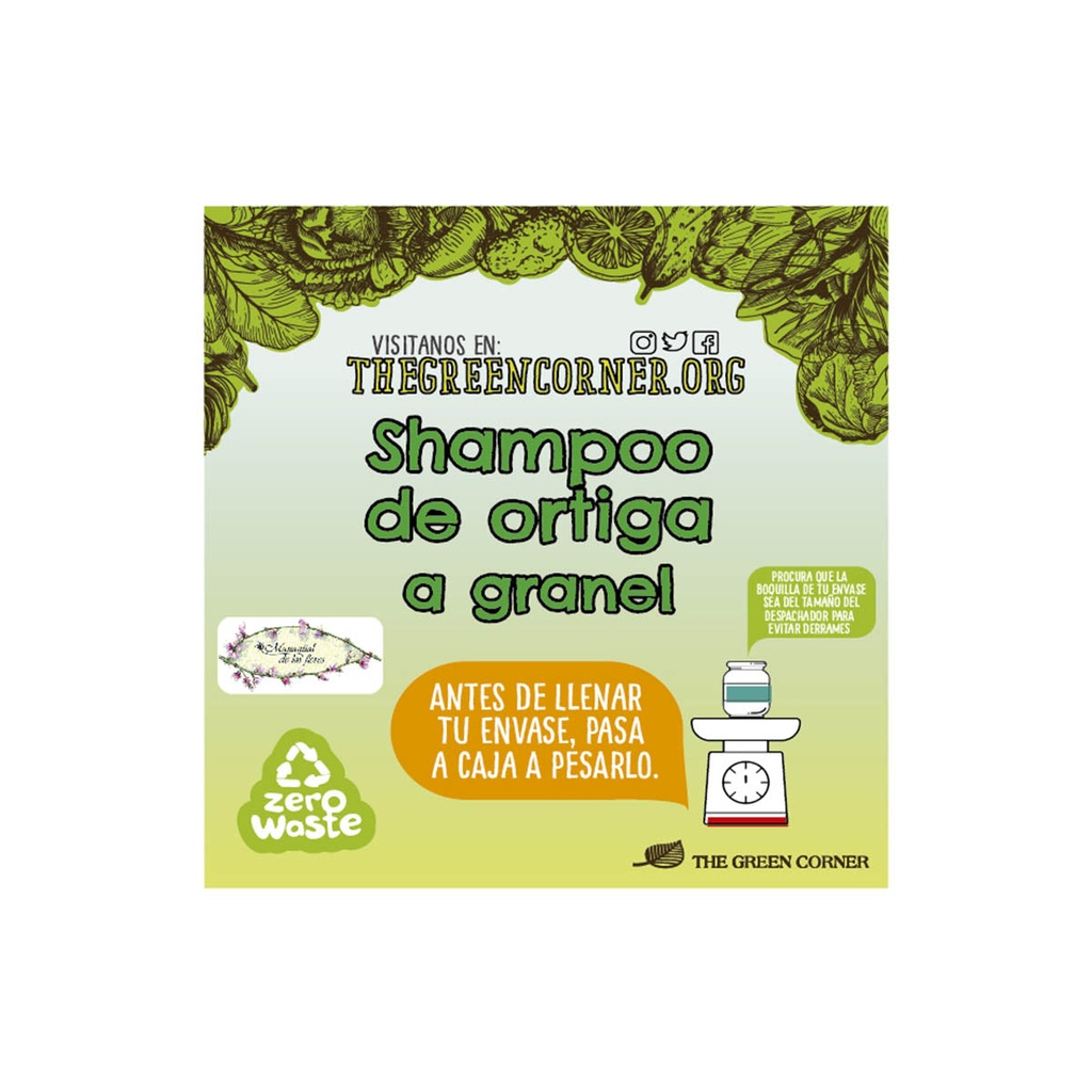Shampoo ortiga a granel (Manantial)