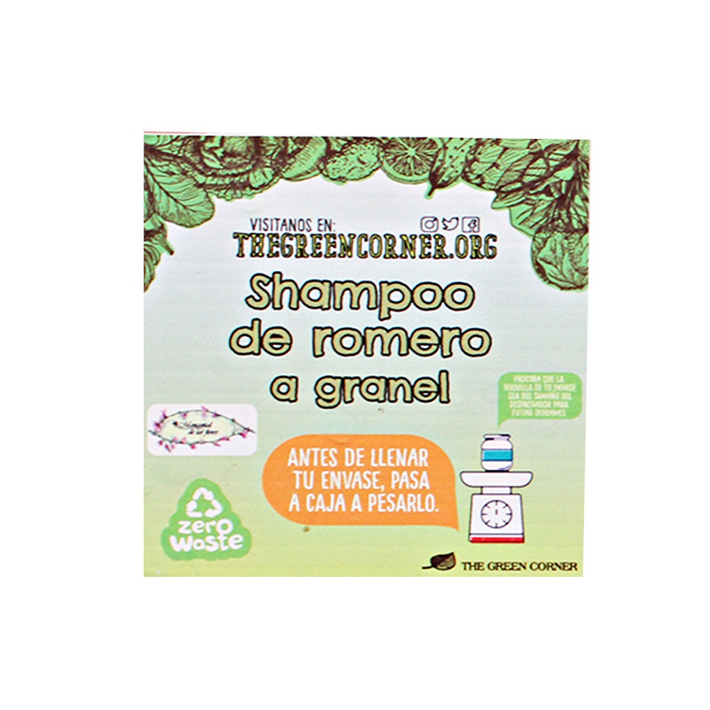 Shampoo romero a granel (Manantial)