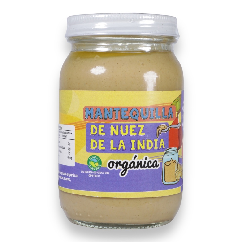 Mantequilla de Nuez India Natural 235 g Orgánica La Cocina Verde