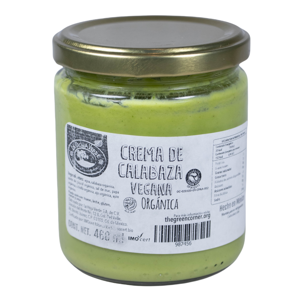 Crema de calabaza vegana 460 ml. (Deli)