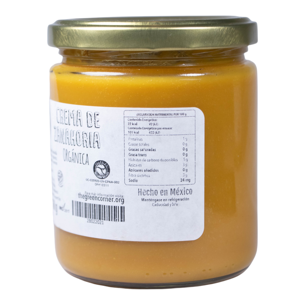 Crema de zanahoria 460 ml (La Cocina Verde)