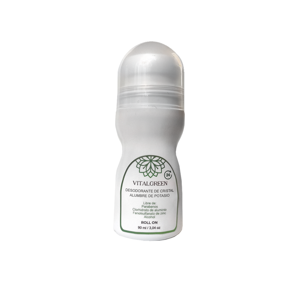 Desodorante Cristal Roll On 90 ml (Vital Green)