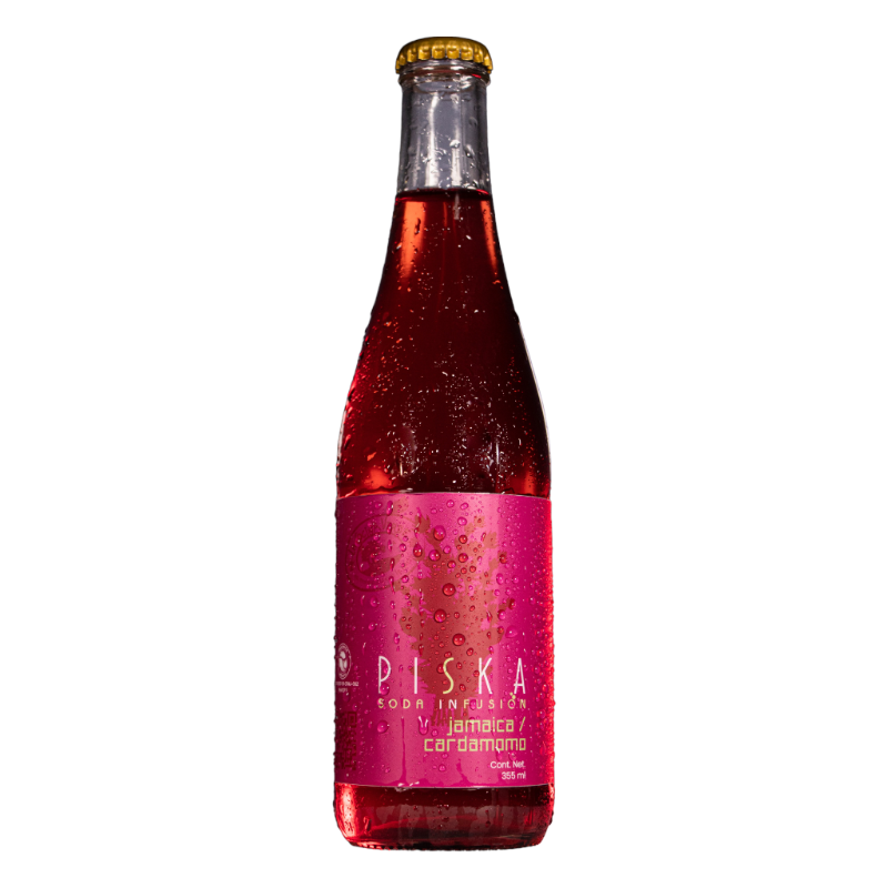 [723707897284] Soda infusión piska jamaica cardamomo 355ml (LCV)