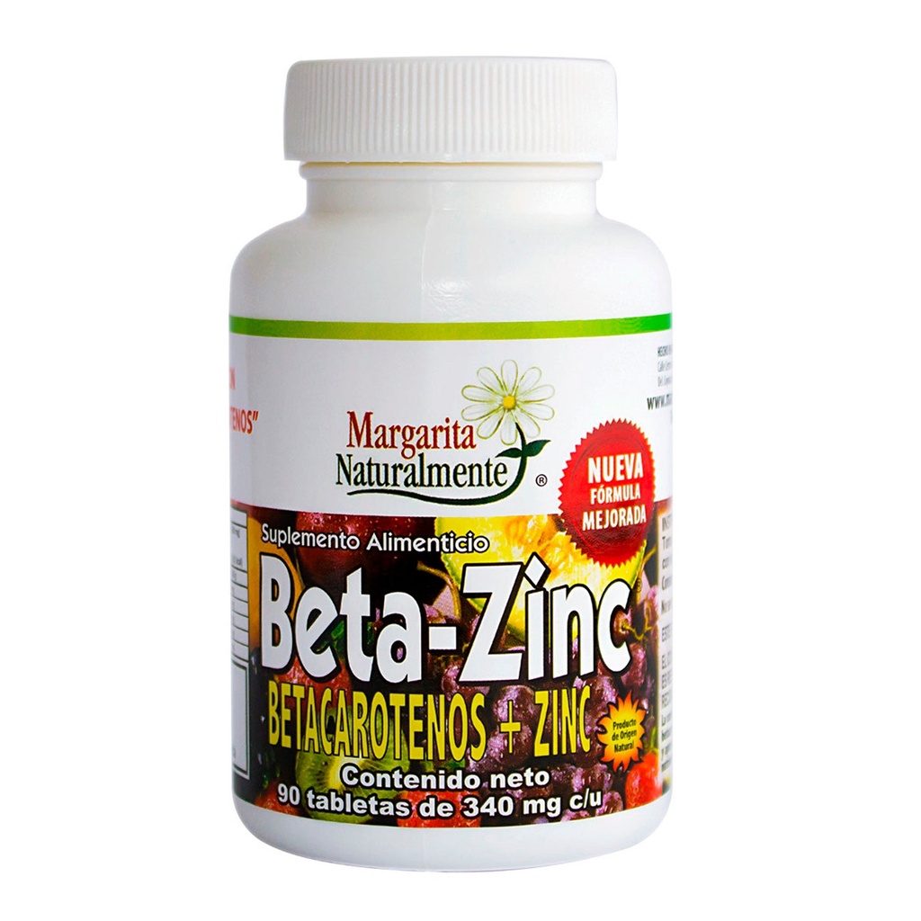Beta-zinc 90 tabletas (Margarita Naturalmente)