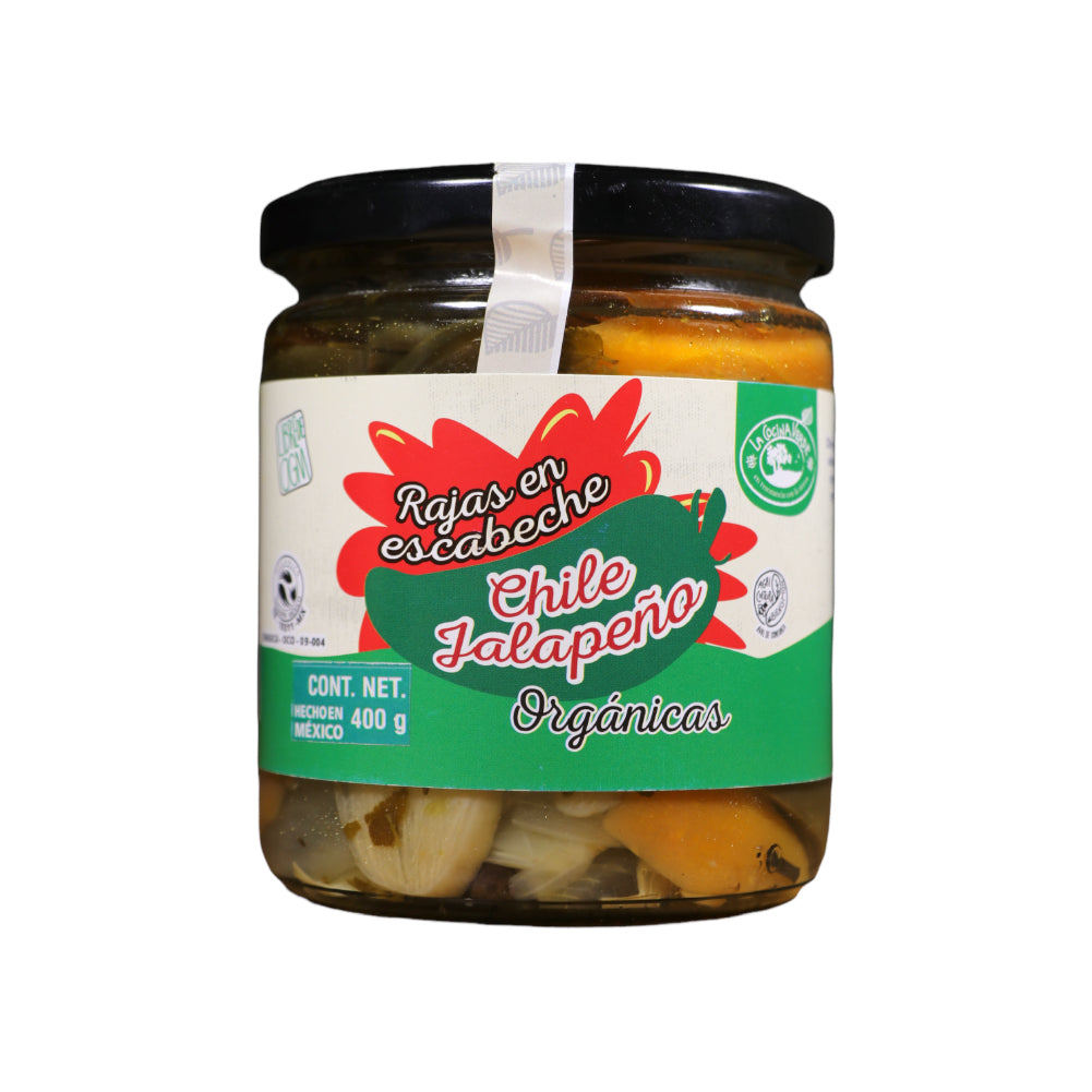 Rajas en escabeche 500g org (La Cocina Verde)