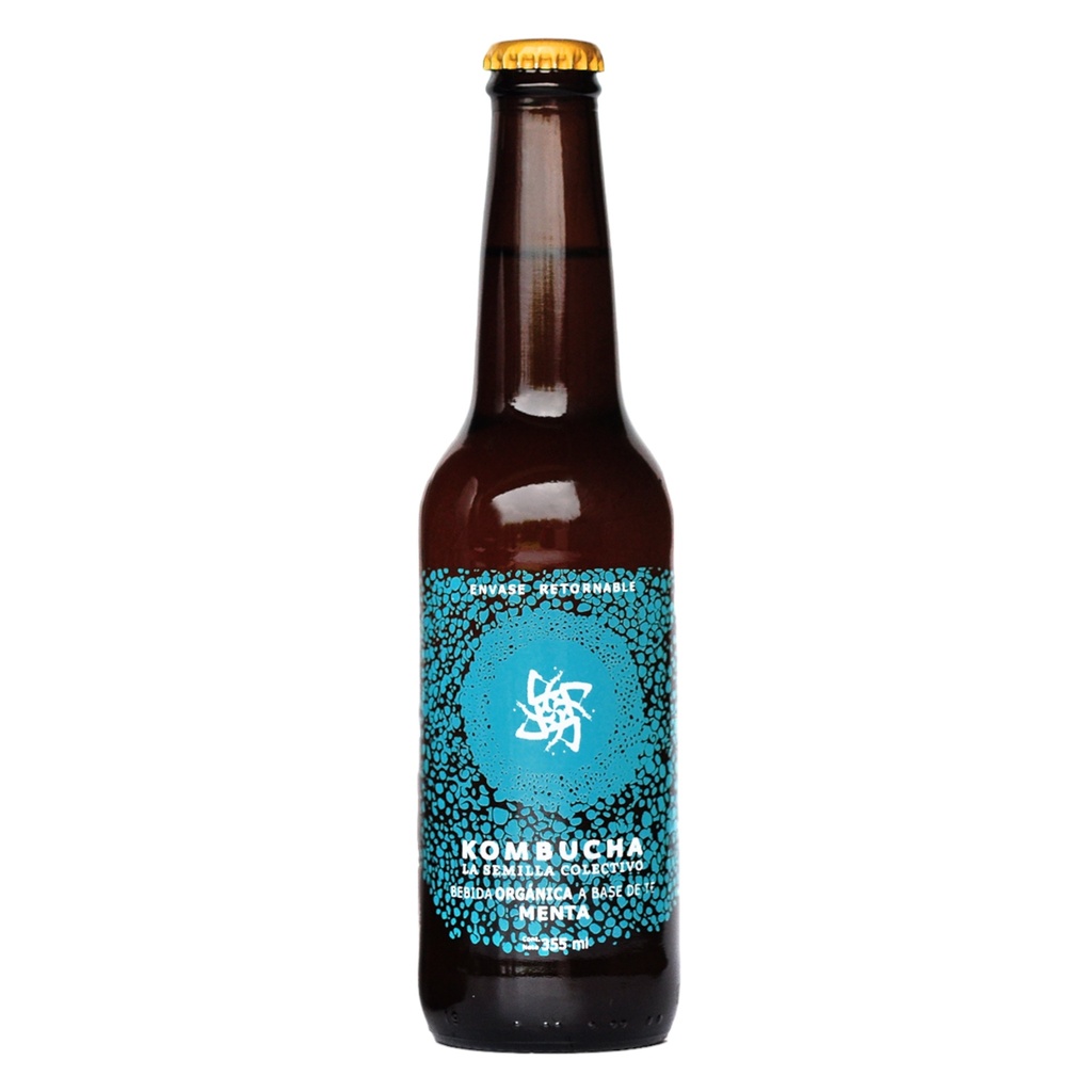 Te kombucha menta 355 ml (La Semilla Colectivo)