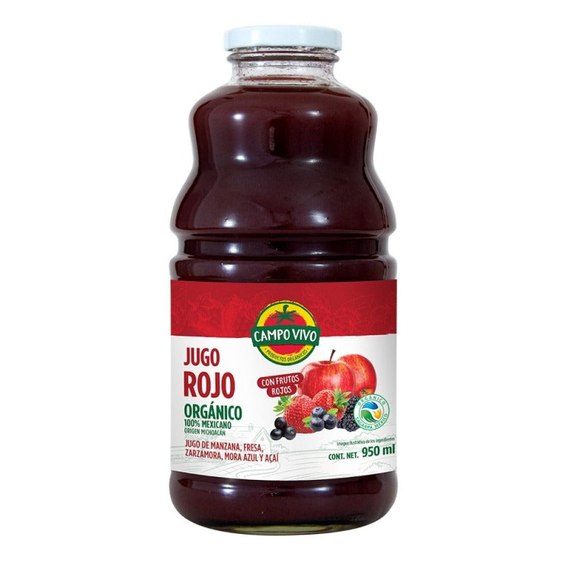 Jugo rojo org 950 ml (Campo Vivo)