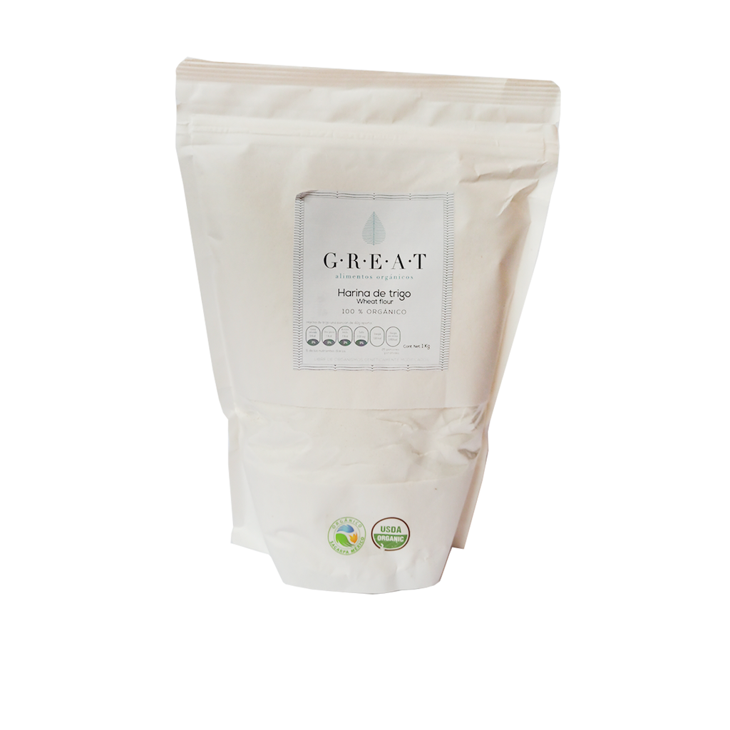 Harina de trigo blanco 1 kg (Great)