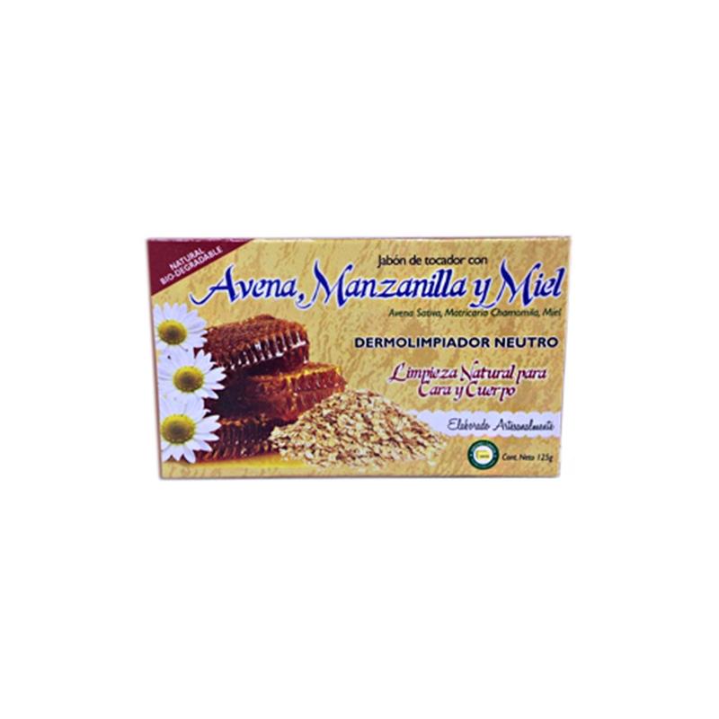 Jabon avena manzanilla miel 125 GRS (GARCIA)
