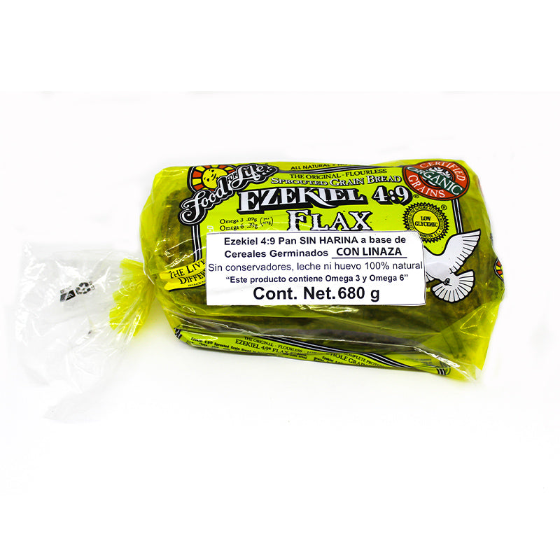 Pan cereales germinados con linaza 680gr (Ezekiel)