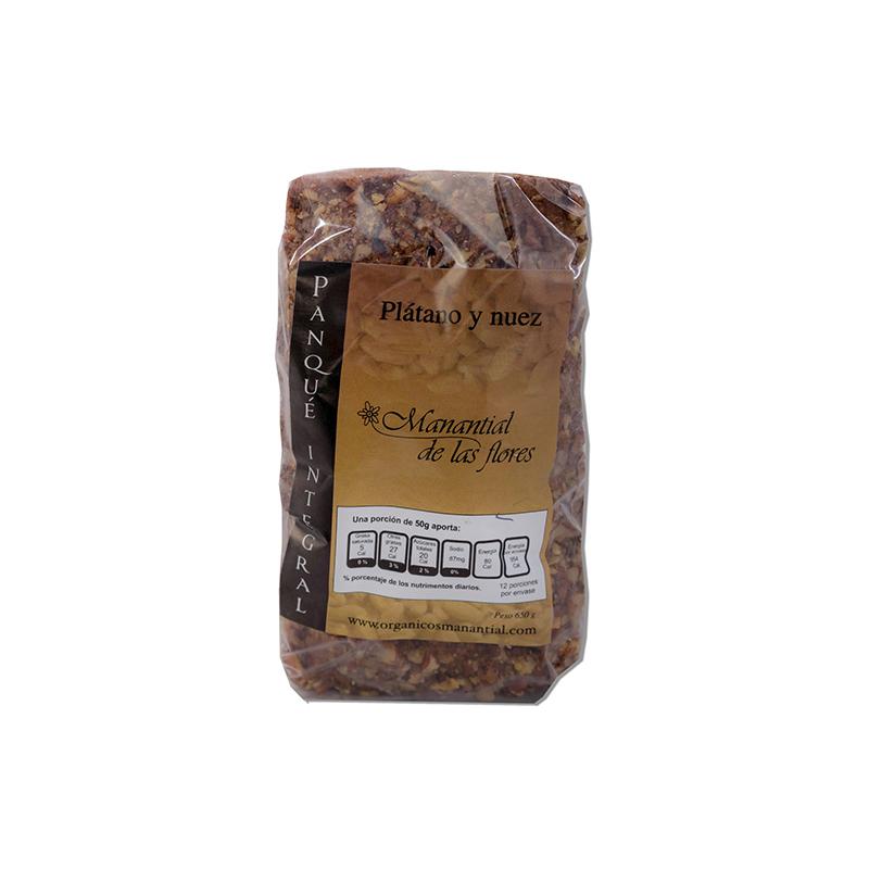 Panque Integral Platano y Nuez 650 g (Manantial)