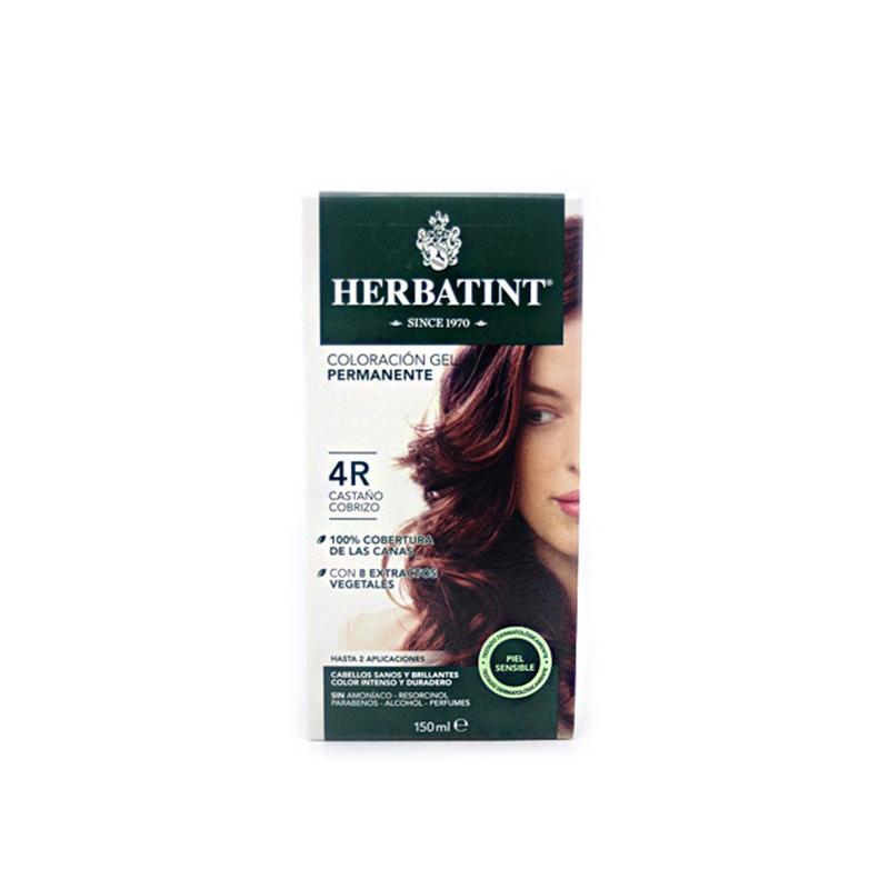 Tinte herbal castano cobrizo 4R 135ml (Herbatint)