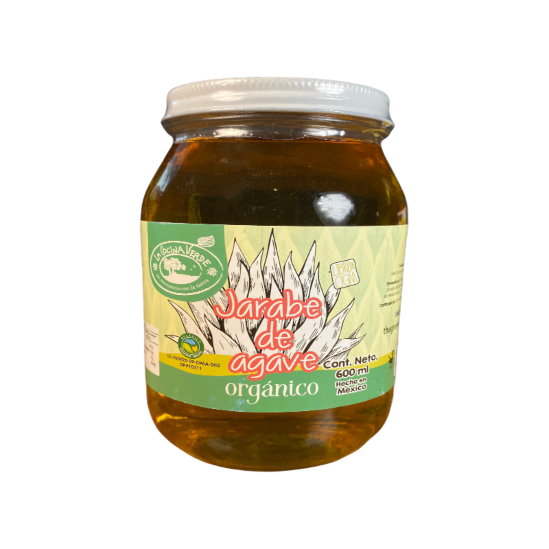 [0723707897079] Jarabe de Agave Claro 600 ml La Cocina Verde