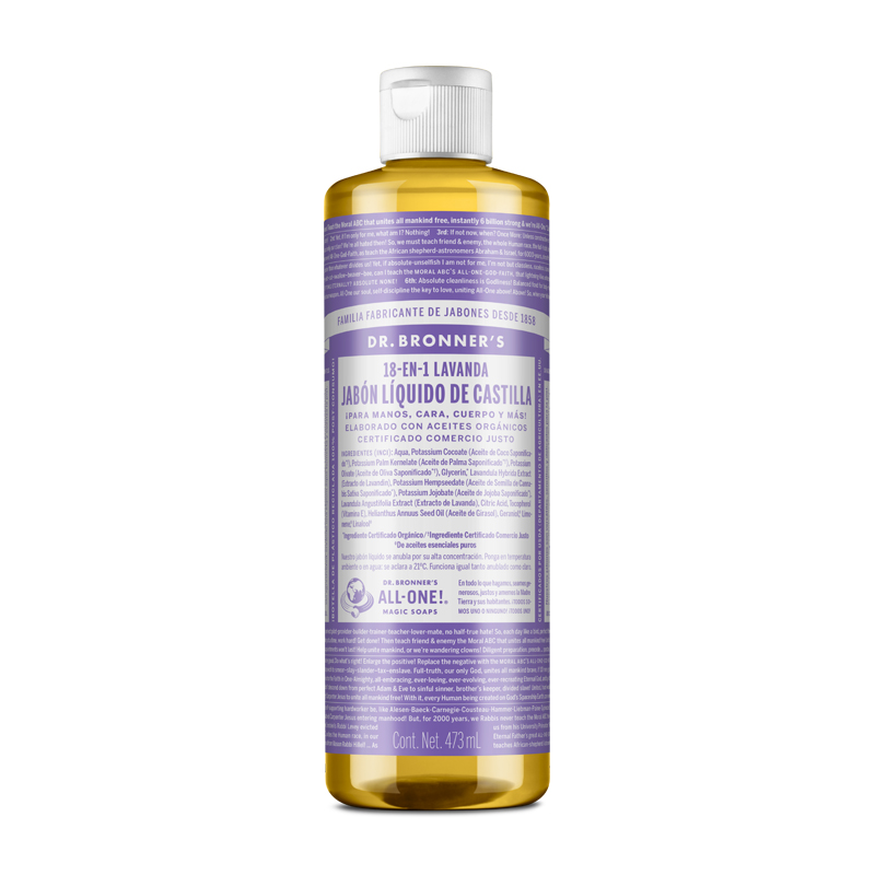 Jabon Liquido Lavanda de Castilla 16Oz (Dr Bronners)