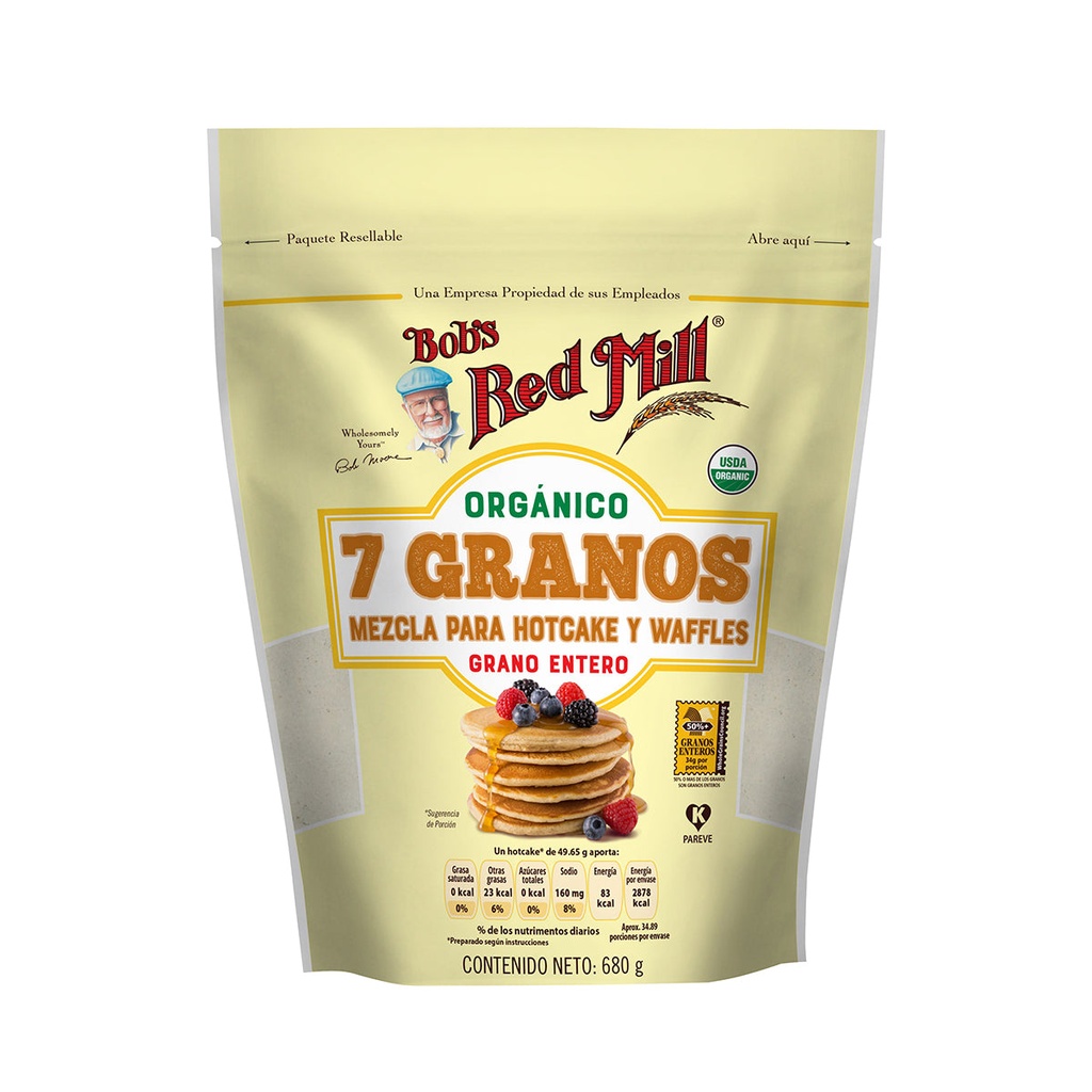 Harina 7 Granos para Hotcakes Org 680 g (Bobs Red Mill)