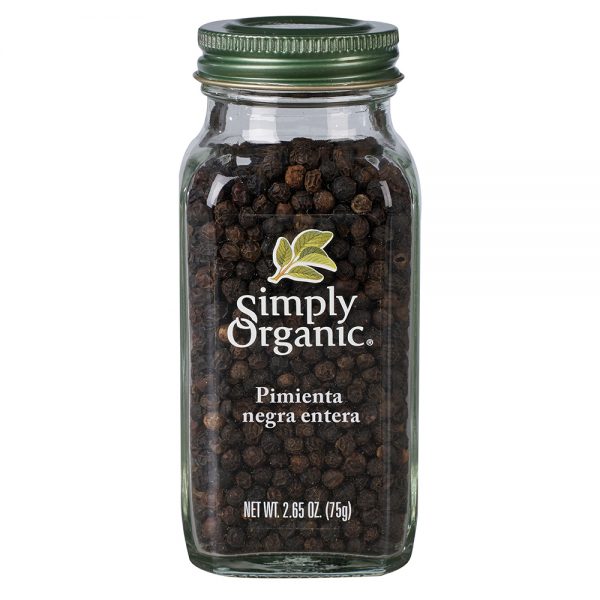 [089836185242] Pimienta Negra Entera Org 75g (Simply Organic)