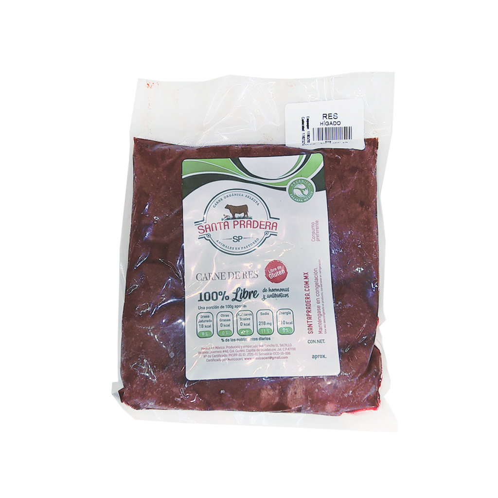 [HigadoRes] Higado de Res 300gr(Santa Pradera)