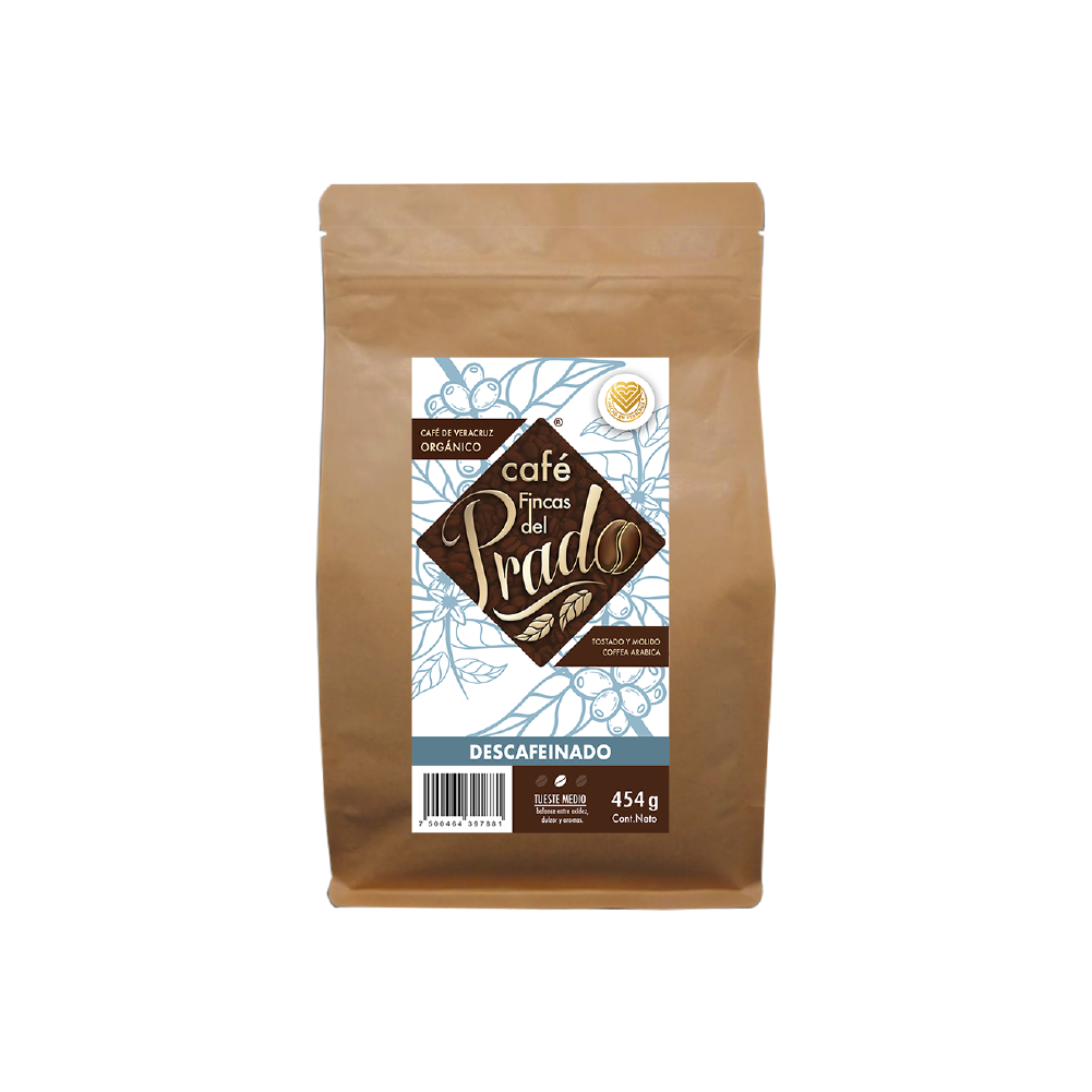 Café Descafeinado Tueste Medio Org. 454 G (Fincas del Prado)